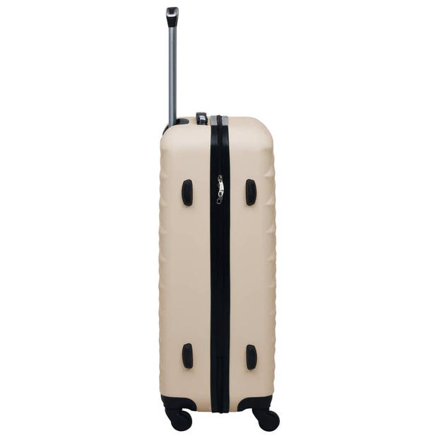 The Living Store Rolkofferset - ABS - 55 x 36 x 22 cm - 76 x 48 x 28 cm - Goud - 2x trolley