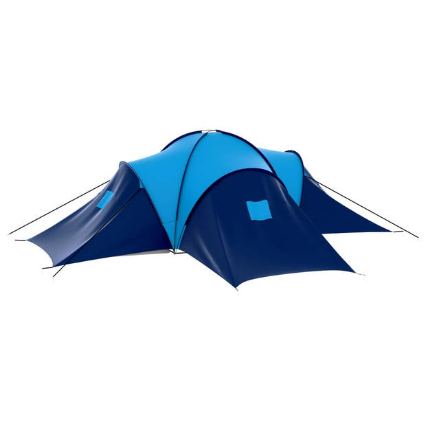 vidaXL Tent 9-persoons donkerblauw en blauw