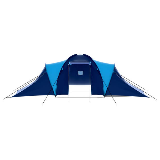 vidaXL Tent 9-persoons donkerblauw en blauw