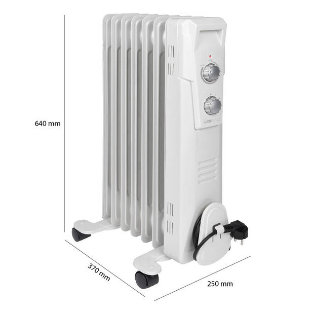 Clatronic RA 3735 wit 7 Rippen radiator 1500 W