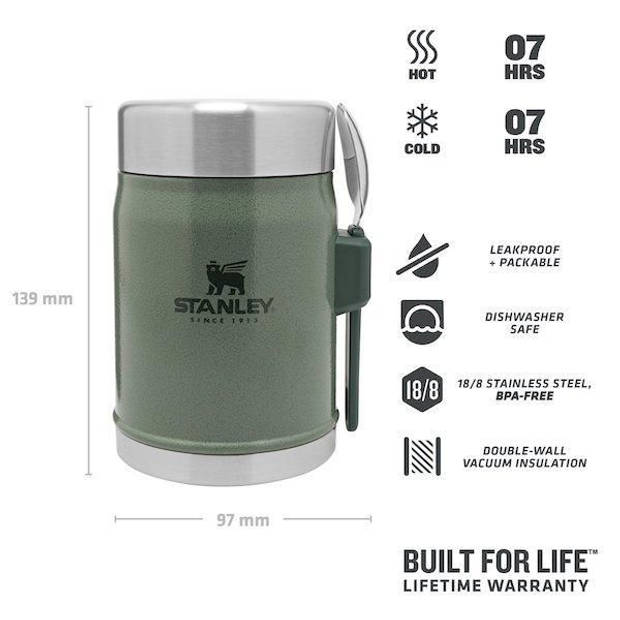 Stanley Food Jar 0,40 L Hammertone Green