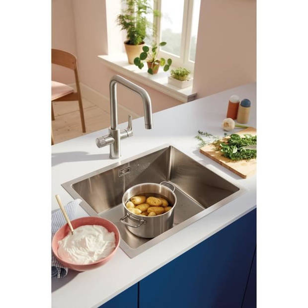 Keukenfilterkraan - Waterfiltratie - Hoge U-vormige uitloop - 150° draaibaar - GROHE Blue Pure Start - 30595DC0