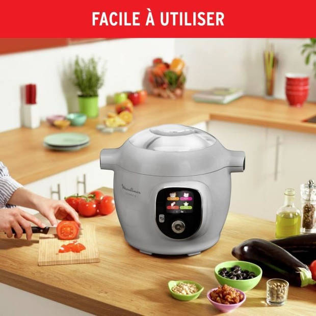 MOULINEX Cookeo Intelligente hogedrukmulticooker, 6 l, 80 geïntegreerde recepten, intuïtief, CE854B10