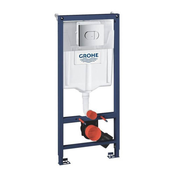 GROHE Solido 3 in 1 toiletrek, 1,20m, verzonken rek, dubbele knopbediening, 6-9 liter reservoir, 38981000