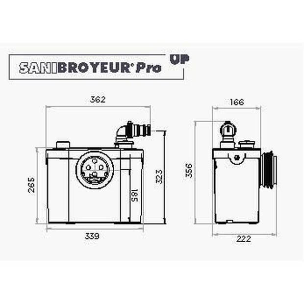 SFA SANIBROYEUR PRO UP Silence WC Crusher