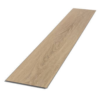 ML-Design Deluxe PVC vloeren, Click, 122 cm x 18 cm x 4,2 mm, dikte 4,2 mm, 4,62m²/21 planken, Golden Hour Oak, Bruin