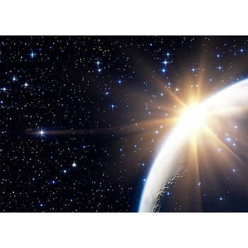 Inductiebeschermer - Zon valt achter de maan - 70x52 cm