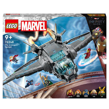 LEGO Marvel Super Heroes 76248 Marvel De Avengers Quinjet, Infinity Saga Set