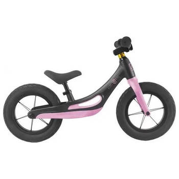 Rebel Kidz Balance Bike Alloy - Loopfiets - Zwart / Roze - 12 Inch