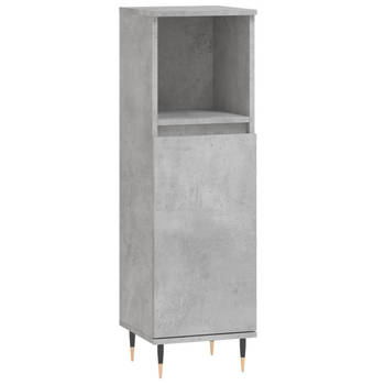 The Living Store Badkaast Betongrijs - - 30 x 30 x 100 cm - Duurzaam en stabiel