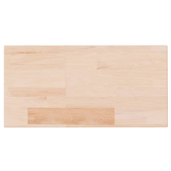 The Living Store Eikenhouten Opbergplank - 40 x 20 x 4 cm - Extra opbergruimte