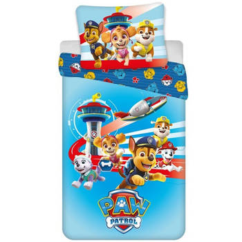 PAW Patrol Dekbedovertrek, Airborne - Eenpersoons - 140 x 200 cm - Polycotton