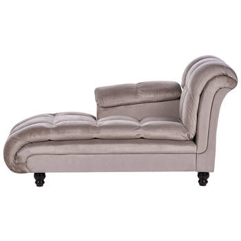 Beliani LORMONT - Chaise longue-Bruin-Polyester