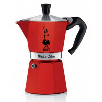 Bialetti Moka Express koffiezetapparaat - rood - 6 kopjes
