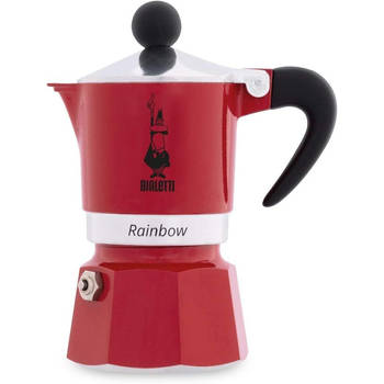 Bialetti Rainbow koffiezetapparaat - rood - 1 kopje