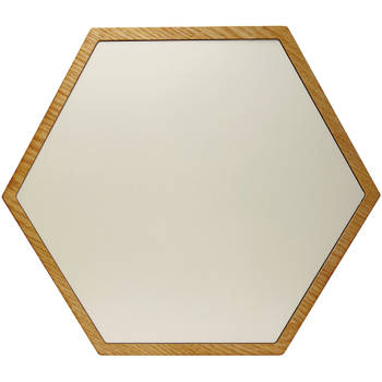 MiMi Innovations Whiteboard Hexagon Wanddecoratie - Strak Modulair Ontwerp, Notities & Herinneringen, 32x37x1cm