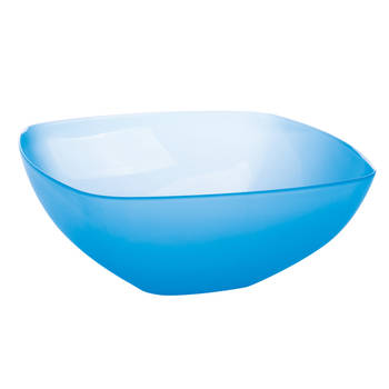 Juypal Serveerschaal/slakom - blauw - 5,5 liter- kunststof- D30 x H12 cm - Serveerschalen