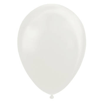 Globos Ballonnen Pearl Wit 30cm, 10st.