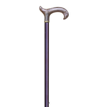 Classic Canes Verstelbare wandelstok - Bruin - Aluminium - Blond acryl handvat - Lengte 78 - 103 cm