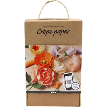 Creativ Company CC Startersset Leren Crepepapier Bloemen Maken
