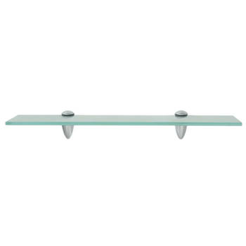 The Living Store Zwevende Glasplank - 50 x 10 cm - 8 mm dikte - 10 kg draagvermogen