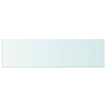 The Living Store Wandplank - Gehard glas 110x30 cm - Transparant