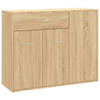 The Living Store Dressoir - Kast - 88 x 30 x 70 cm - Sonoma Eiken