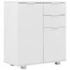 The Living Store Dressoir Kast - Wit - 71 x 35 x 80 cm - Hoogglans