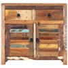 The Living Store Dressoir - Gerecycled hout - 70 x 30 x 68 cm - 2 deuren en 2 lades