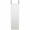 The Living Store Deurspiegel Goud - 30 x 100 - Aluminium Frame