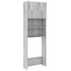 The Living Store waskasten - Grijs Sonoma Eiken - 64 x 25.5 x 190 cm