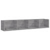 The Living Store CD-schap - Sonoma Eiken - 100x18x18 cm - 4 opbergvakken