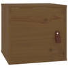 The Living Store Wandkast - Grenenhout - 31.5 x 30 x 30 cm - Honingbruin