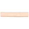 The Living Store Eiken Wandplank - 60 x 10 x 6 cm - Natuurlijke rand