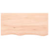 The Living Store Wandplank Eikenhout - 100 x 50 x 6 cm - Rustieke Stijl