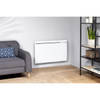 AIRELEC ALIZÉ A693685 Gietijzeren traagheidsradiator - Horizontaal 1500W - Wit - Franse makelij - Programmeerbaar