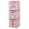 Storage solutions Opbergrek 3-laags - met manden - metaal - 35 x 35 x 102 cm - eenhoorn themaA  - Opbergrekjes