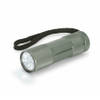 Compacte LED kinder zaklamp - aluminium - grijs - 9 cm - Zaklampen
