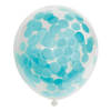 Globos Confetti Ballonnen Papieren Confetti Baby Blauw 30cm, 6st.