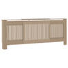 The Living Store Radiatorombouw - MDF - 142-205 x 20.5 x 82 cm - Verticale gelat