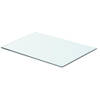 The Living Store Glass Shelf - Exposition Wall - 50 x 30 (L x W) - 8mm Glass Thickness - 15kg Capacity