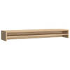 The Living Store Monitorstandaard Sonoma Eiken - 100x24x13 cm - Hoogwaardig bewerkt hout