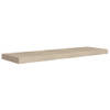 The Living Store Wandplank HMDF/Metaal - 90x23.5x3.8 cm - Eiken - Onzichtbaar montagesysteem