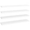 The Living Store Wandplanken - Trendy set van 4 - Honingraat MDF en metaal - 120 x 23.5 x 3.8 cm