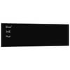 The Living Store Magneetbord - Gehard glas - 100 x 30 cm - Zwart - Duurzaam en multifunctioneel