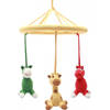 NatureZOO Mobiel Ezel/giraffe/nijlpaard Gehaakt Junior 24 cm