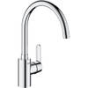 Keukenkraan - Chroom - C-uitloop - Hoge uitloop - 150° draaibaar - GROHE Get - 31494001