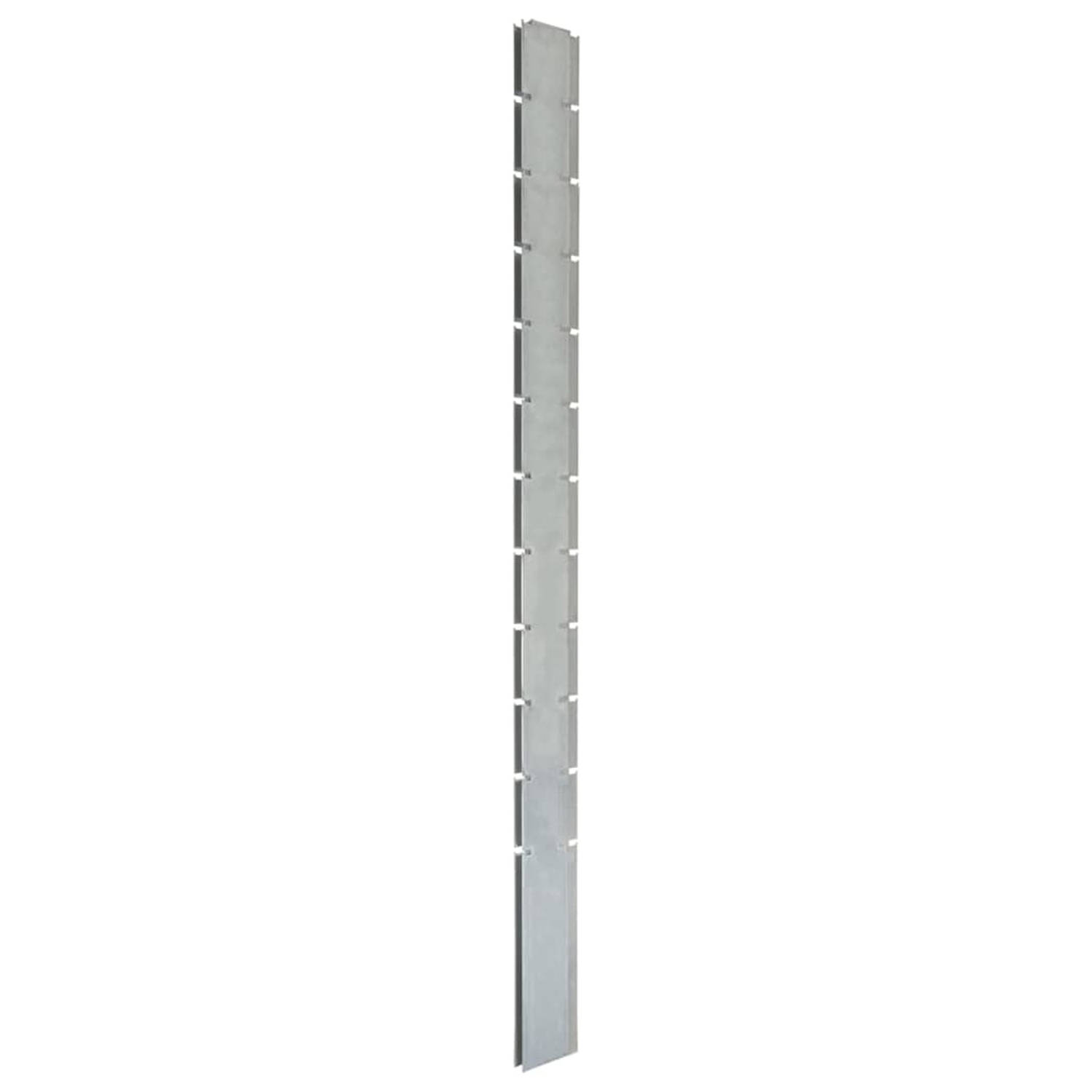 vidaXL-Schanskorfpaal-280-cm-gegalvaniseerd-staal-zilverkleurig