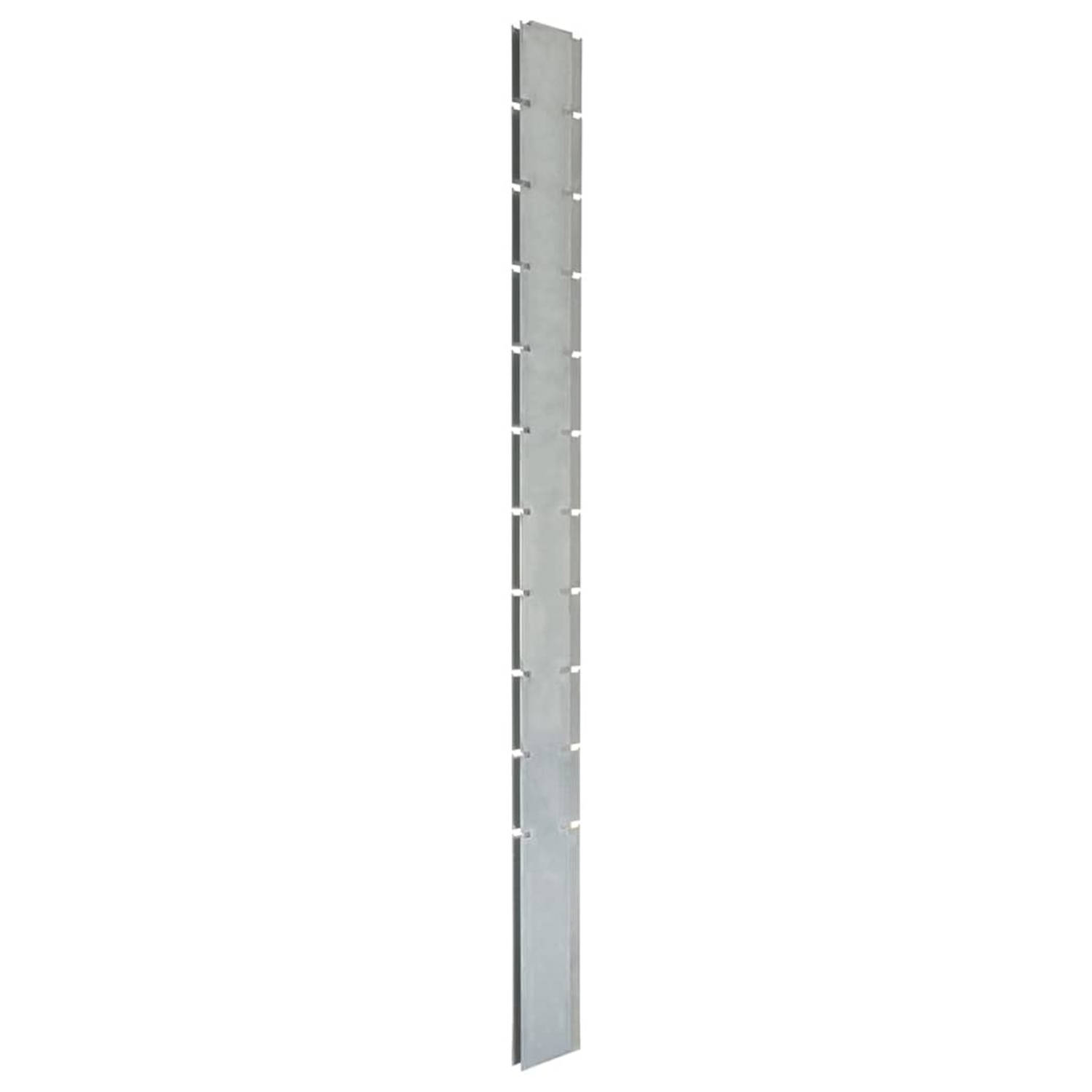 vidaXL-Schanskorfpaal-260-cm-gegalvaniseerd-staal-zilverkleurig