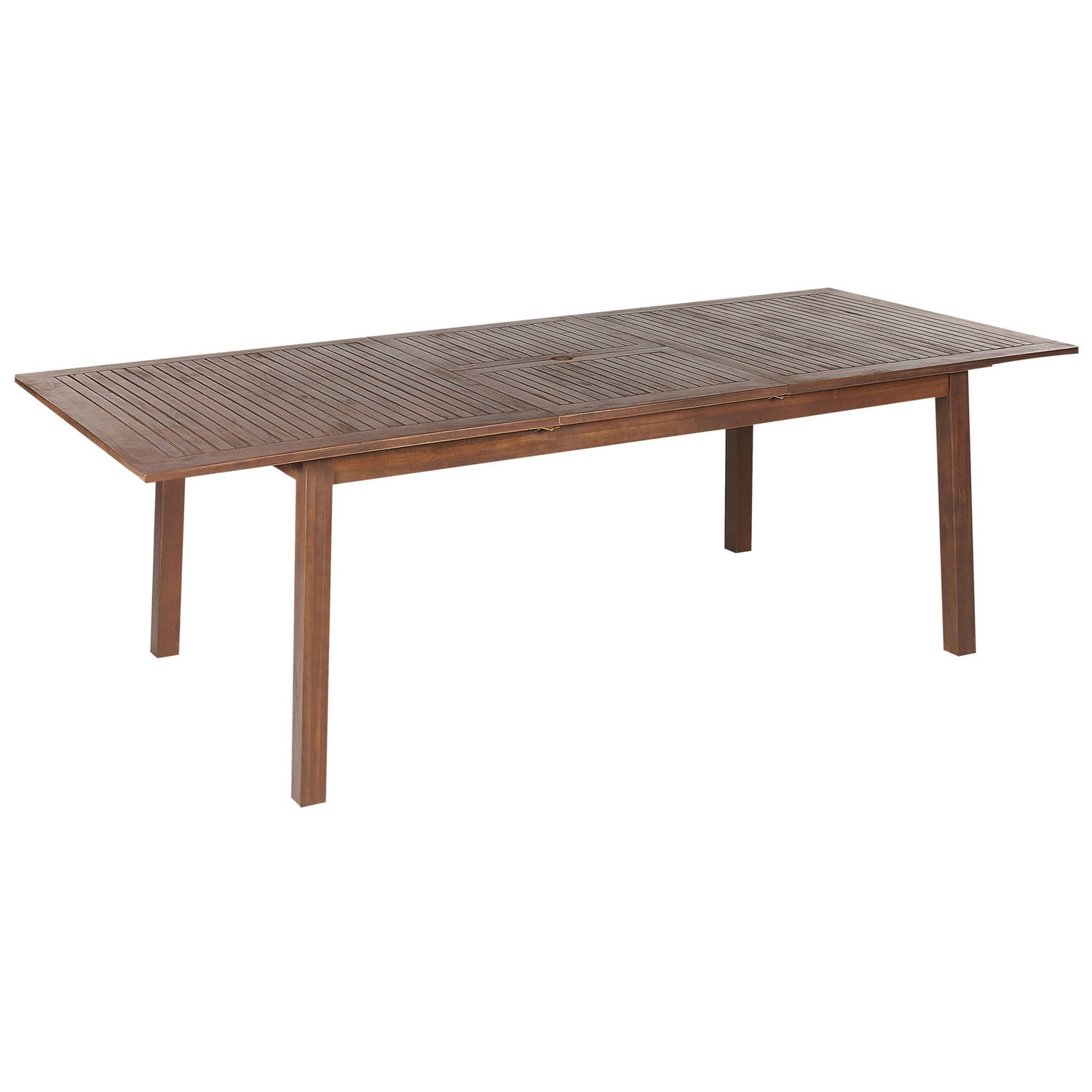 Beliani CESANA Verlengbare tafel-Donkere houtkleur-Acaciahout